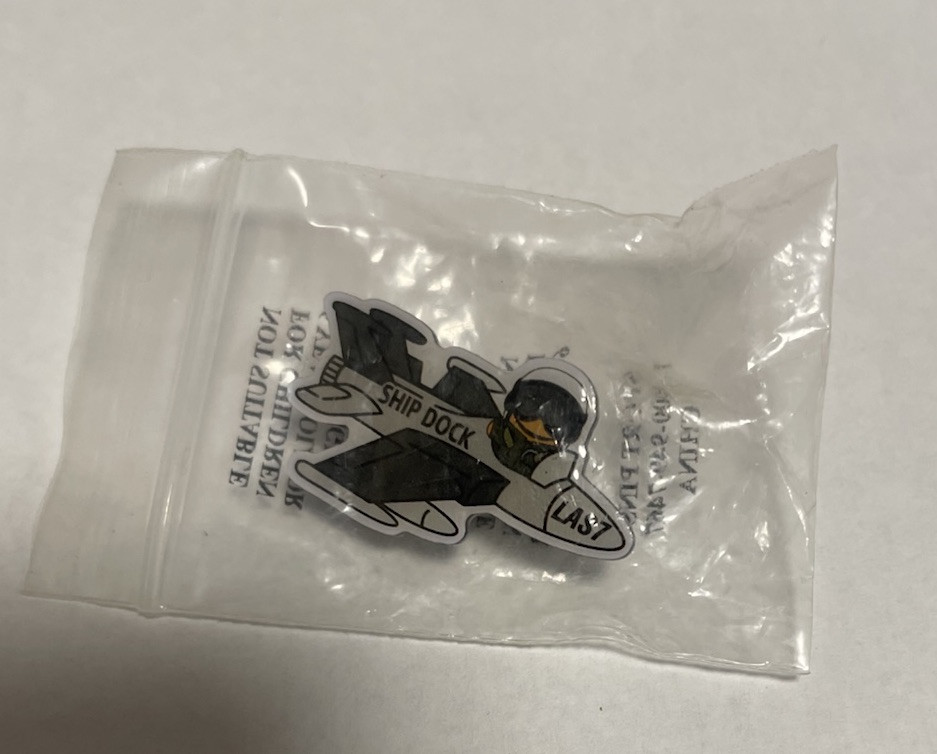 Peccy On A Jet Amazon Pin