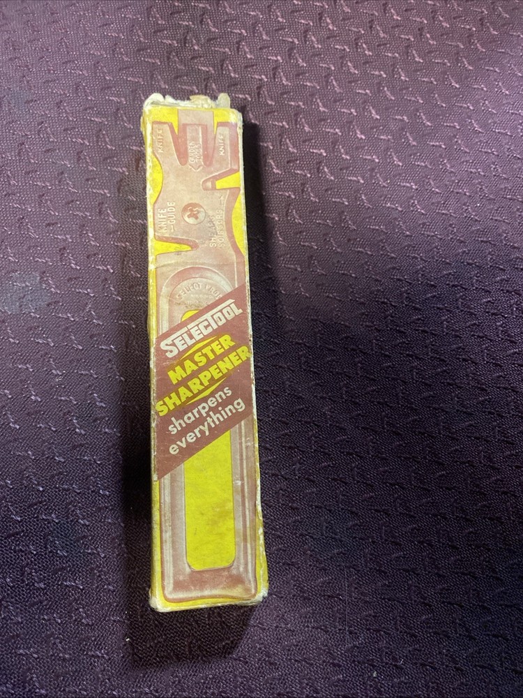 Vintage Selectool Master Sharpener Box And Instructions