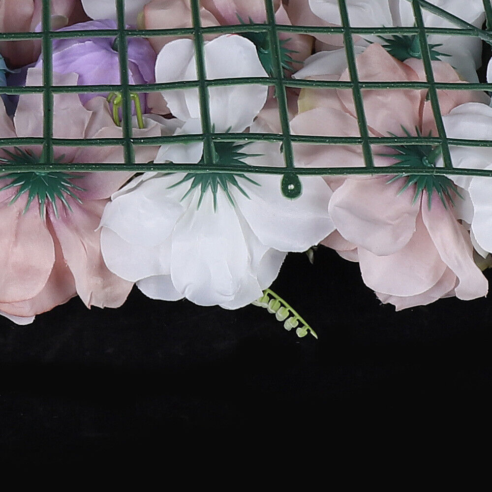 12 Pcs Artificial Flower Grid Panels DIY Flowers Wall Frames Plastic Flower Wall