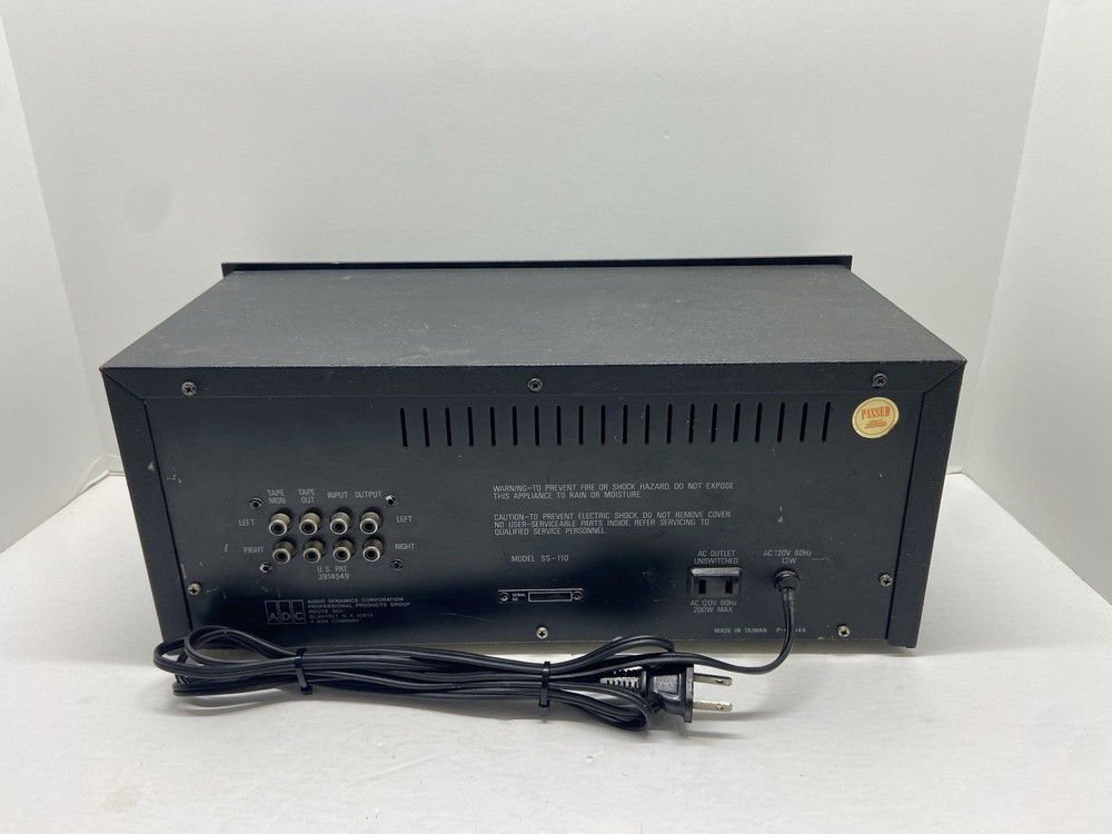 ADC Sound Shaper One Ten Stereo Frequency Equalizer Black Powers On Untested