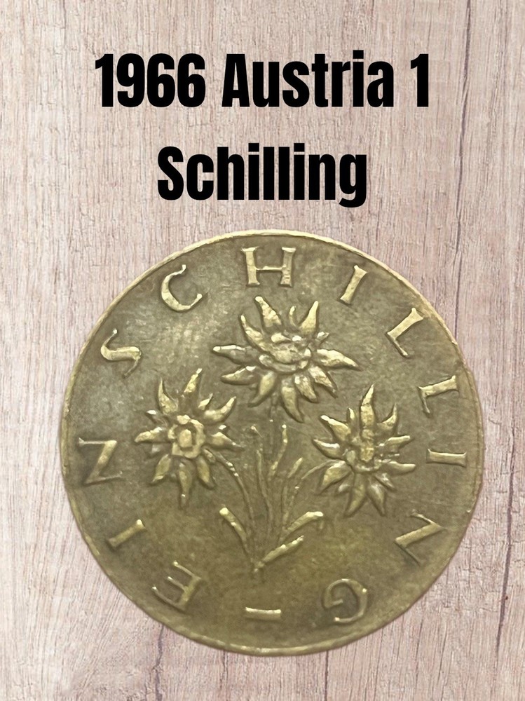 1966 Austria 1 One Schilling~Aluminum Bronze
