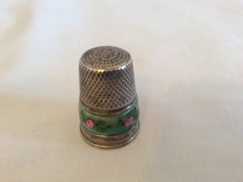 Antique German Gabler Enamelled Thimble