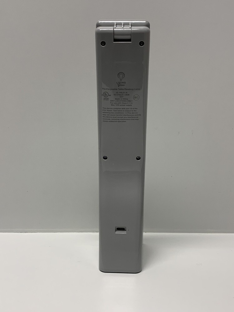 Living Glow Rechargeable Table Reading Lamp 3 Light Modes Adjustable Foldable