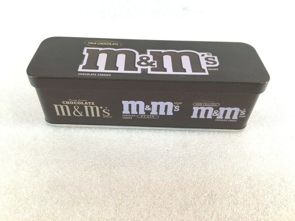 M&M's Milk Chocolate Hinged Tin EMPTY