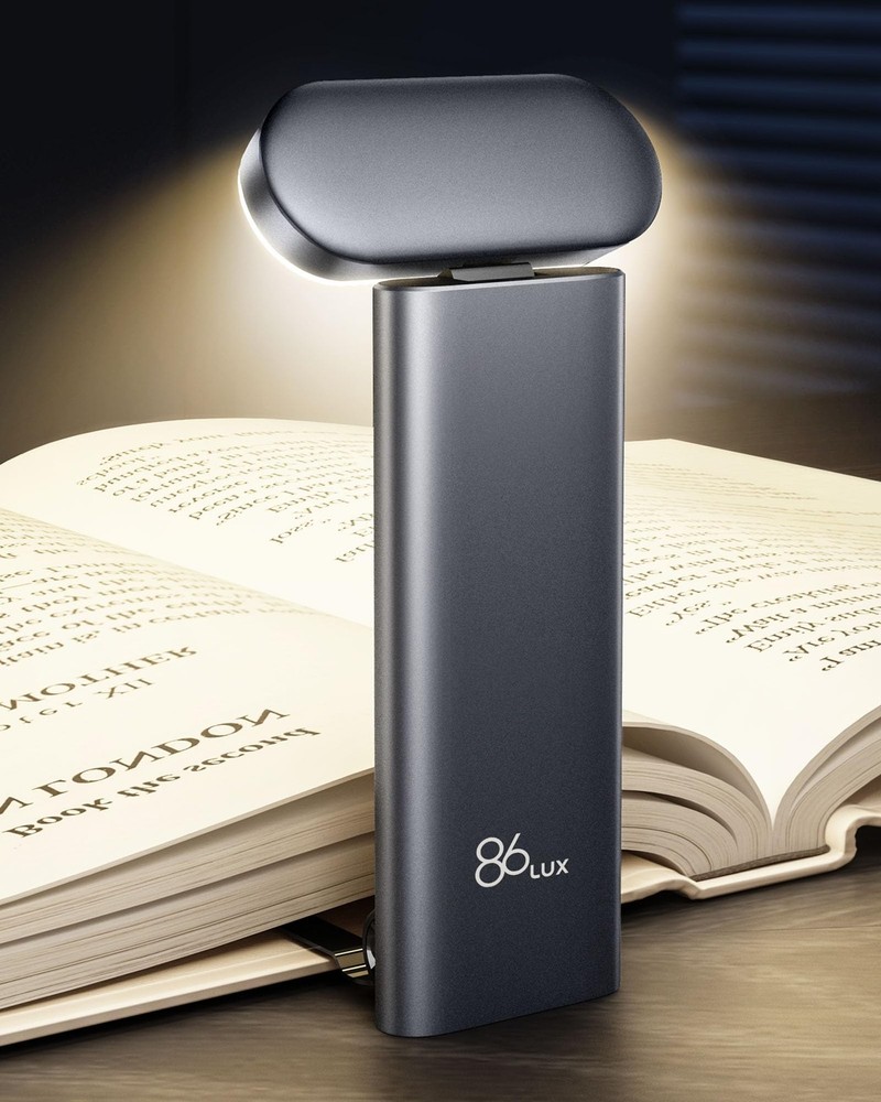 USB Rechargeable Book Light 3 Colors Dimmable LED Night Light for Reading