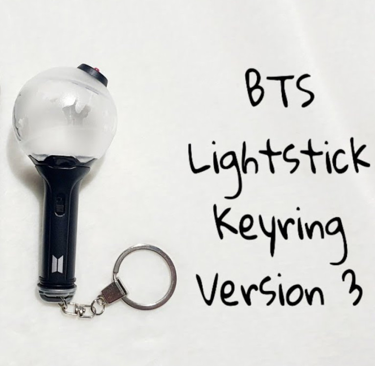 BTS Official Mini Light stick Keyring version 3 bomb - Keychain Merch for Army