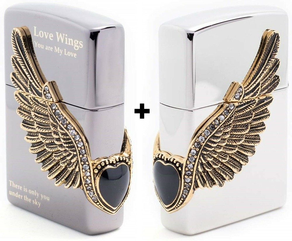 Zippo Lighter Love Wings Genuine Windproof