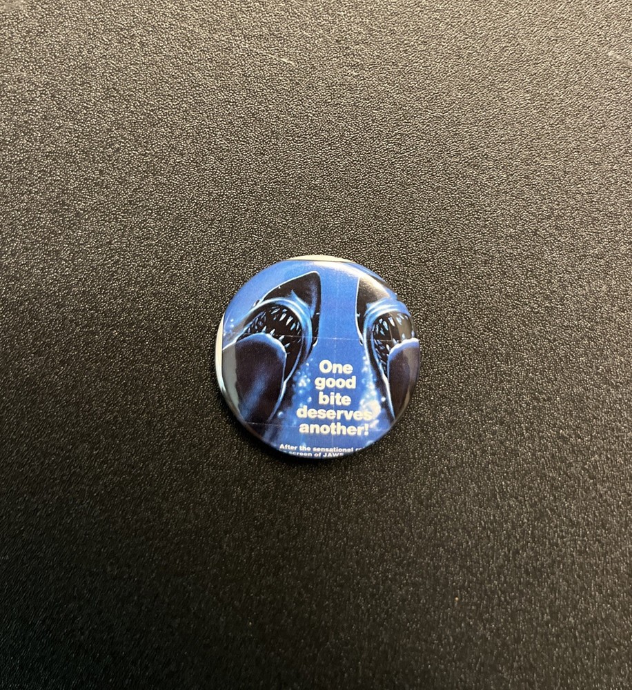 Jaws 2 Pinback Button. Original Handmade 1.5”  Button.