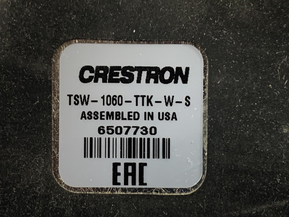 Crestron TSW-1060-W-S 10.1" White Touch Screen Panel