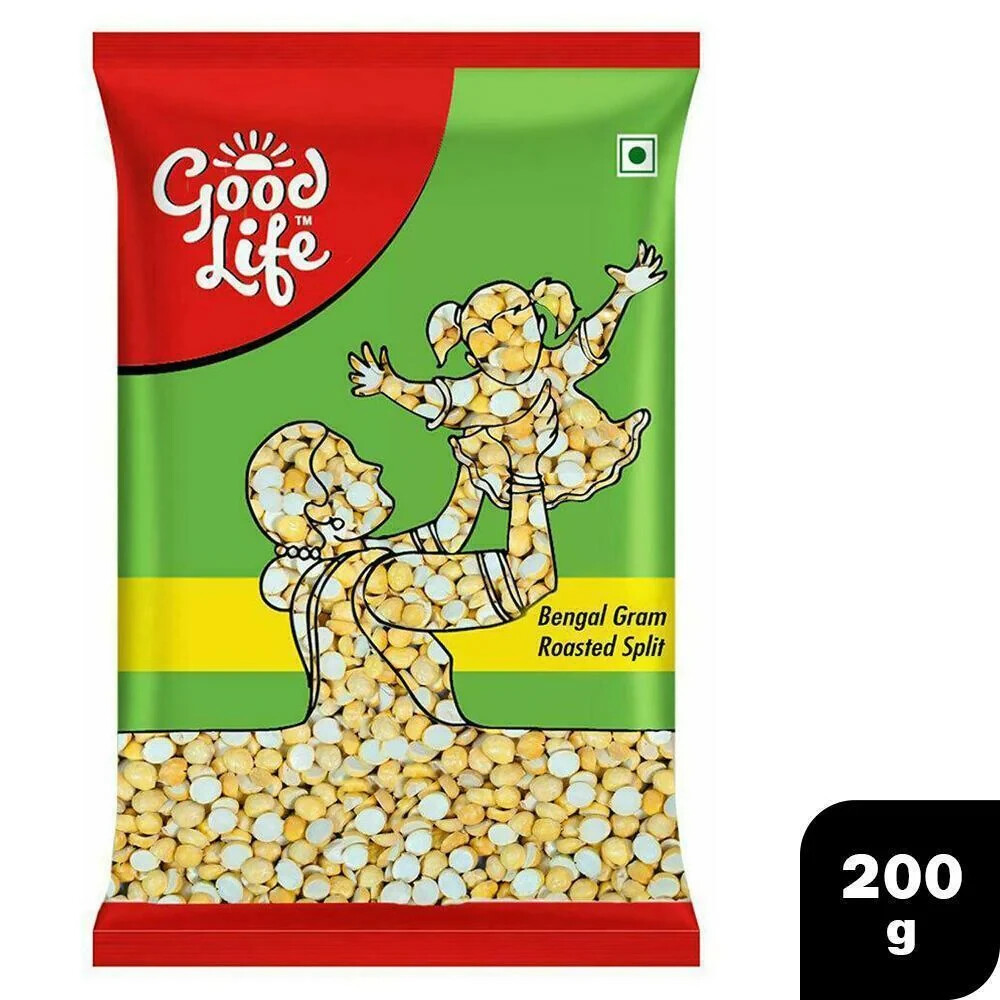 Good Life Roasted Chana Dal,Split Chickpeas / Split Bengal Gram 200 Gm