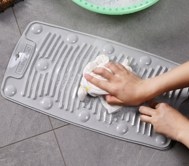 Silicone foldable washboard household mini portable antiskid plastic washboard