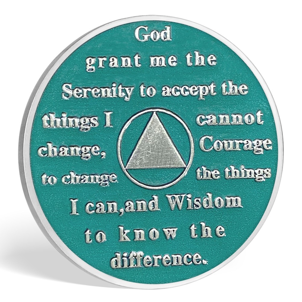 AA 3 Year Sobriety Coin Alcoholics Anonymous AA Chips Medallion Three Year Sober