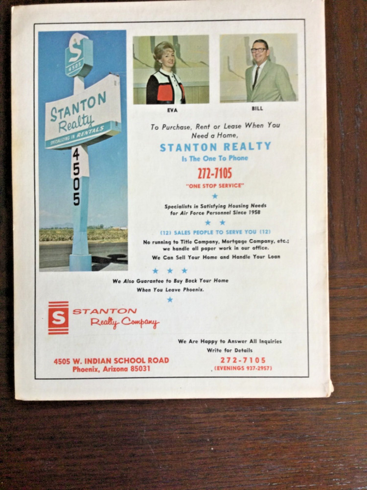 Luke AFB Az. Directory 1970