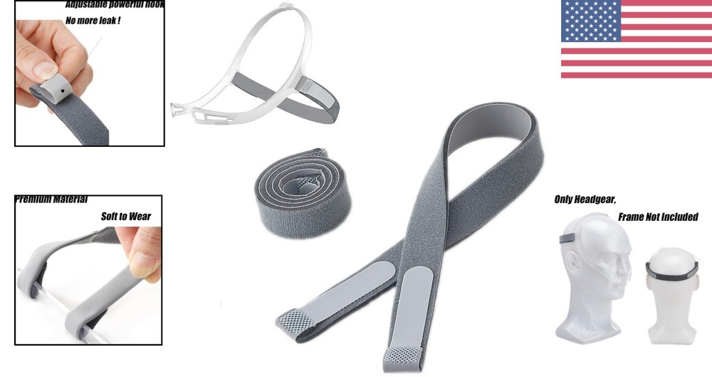 2-Pack Swift FX Replacement Headgear Straps - Soft, Elastic & Comfortable Fit