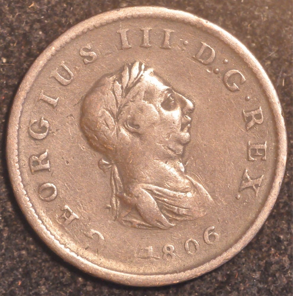 Halfpenny 1806 George III (T40)