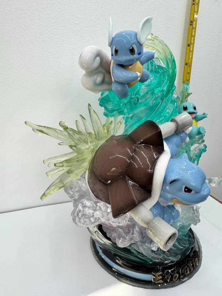 Squirtle, Wartortle, & Blastoise Evolution Diorama