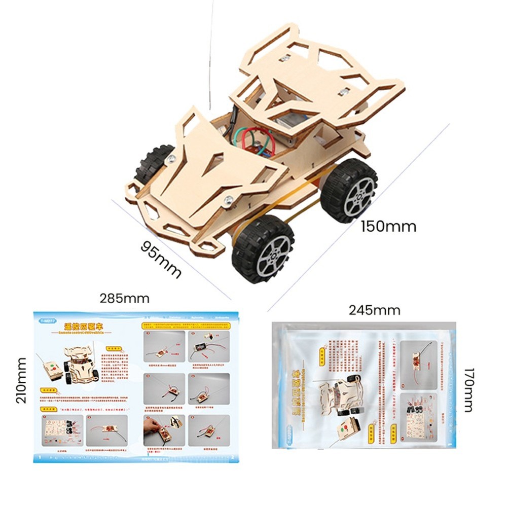 DIY Remote Control Four Wheel Drive Racing Elementary School Students2654