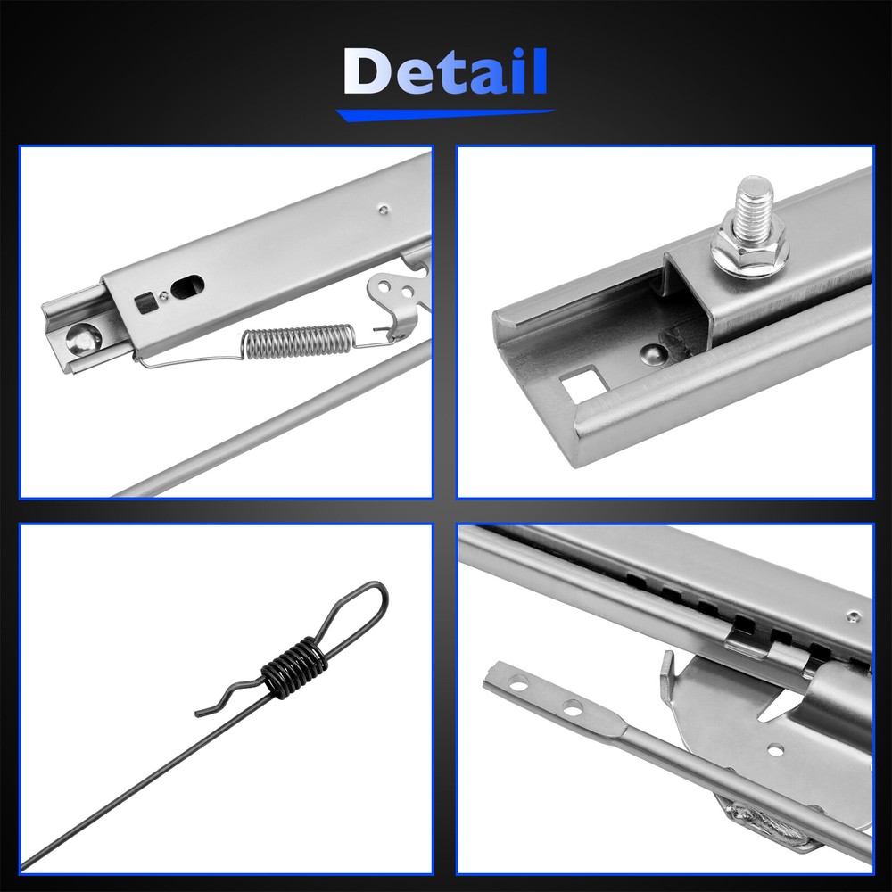 Universal Adjustable Seat Slider Dual Locking Rails Brackets Kit For Bucket Seat