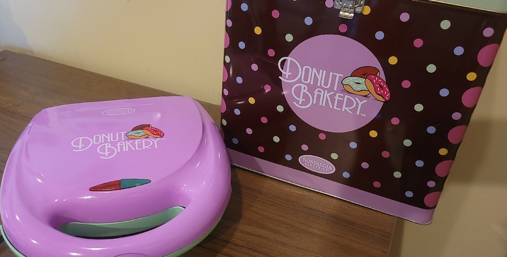 Donut Bakery Kit By Nostalgia Electrics, Fun Set With Case!
