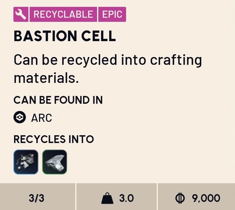 Bastion Cell Set - Arc Raiders - All Platforms