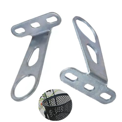 Bicycle Basket Support Bracket for Bicycle, 2 Pcs Frame Bicycle Basket Front