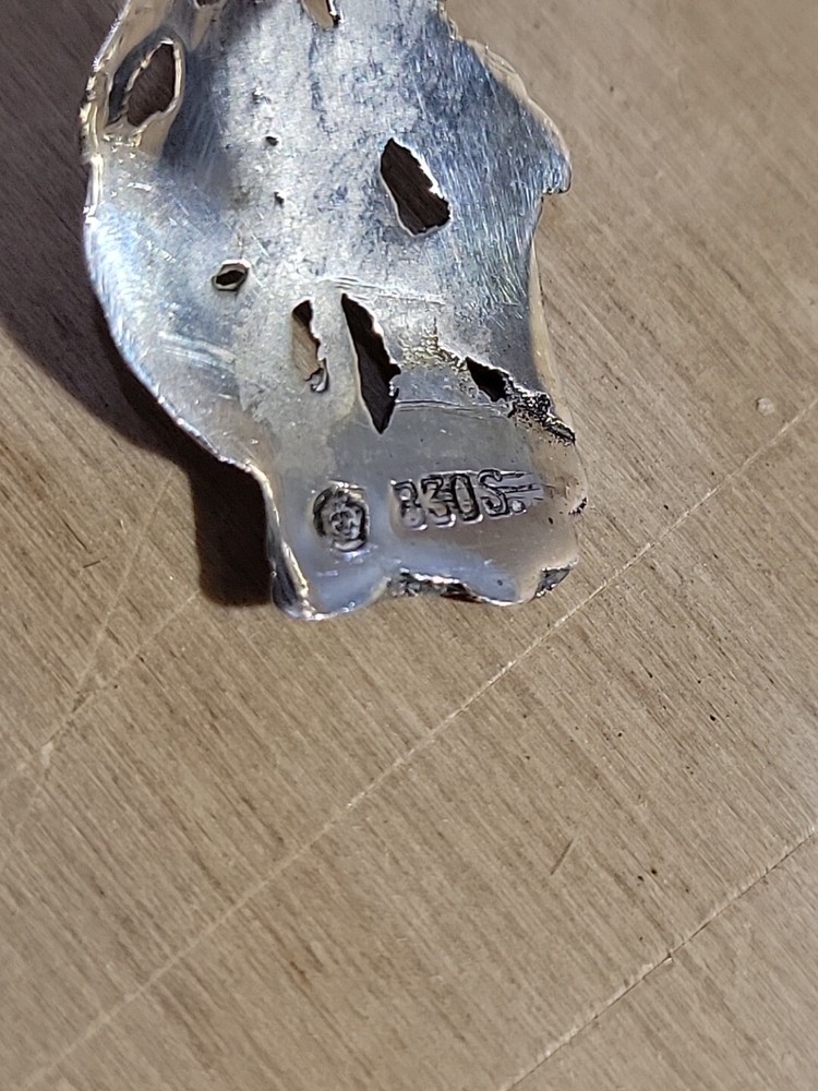 Antique Silver Spaghettis Clipper, .835 Silver