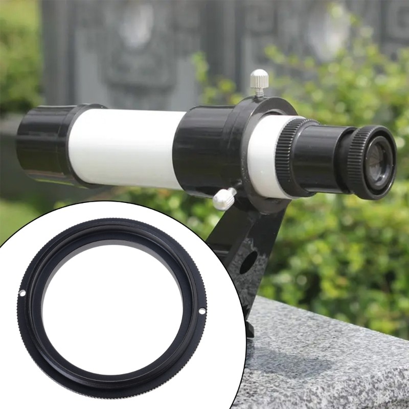 Convenient Adapter for M48 M54 Black Thread Adapter Rings for Microscope Camera
