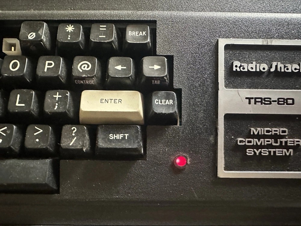 Radio Shack TRS 80 Model 1 26-1006. Computer Powers On