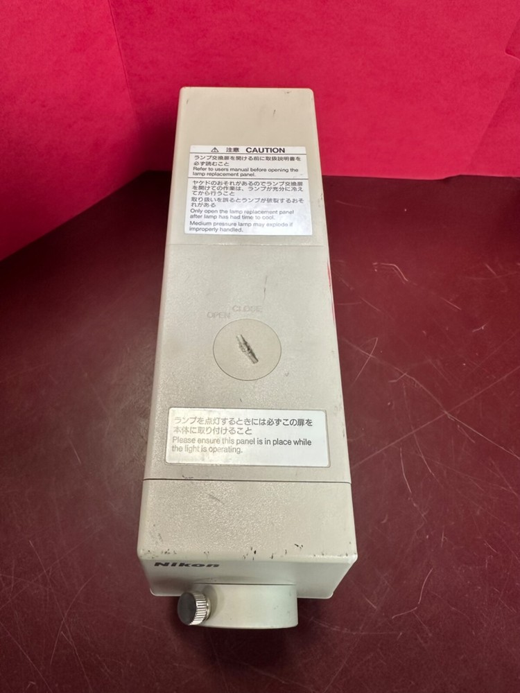 AS IS POWERS ON Nikon RLS-100 Microscope Halogen Light Source