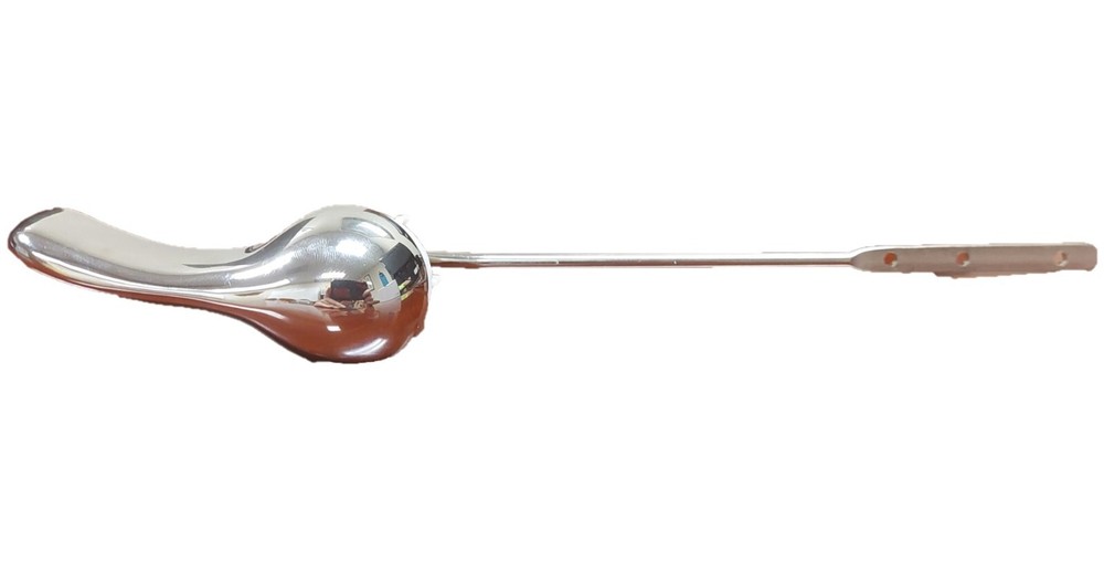 3-inch Front Mounted Flush Handle, Chrome (7.5-inch steel rod)