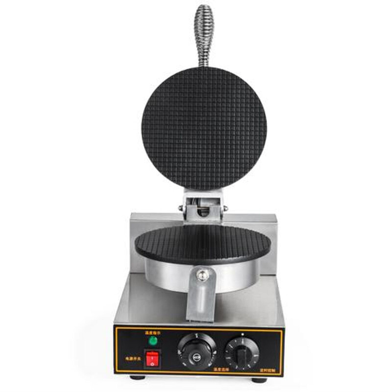 Electric Ice Cream Cone Maker Machine 110V Non-stick Single Head Egg Roll Maker