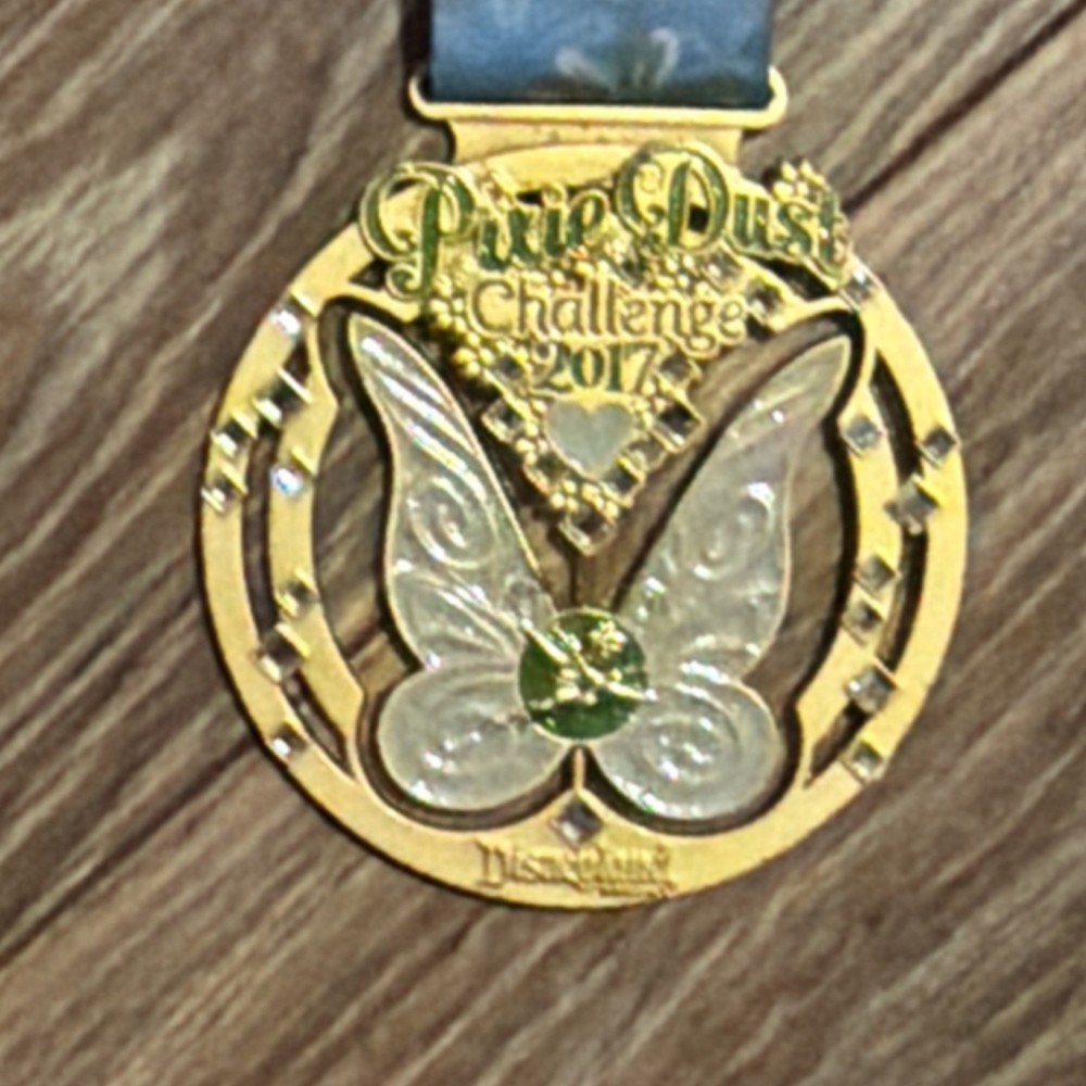 Disney Tinker Bell Pixie Dust Challenge 2017 Medal Collectible