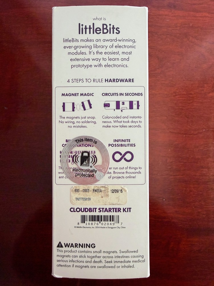 NEW littleBits CLOUDBIT STARTER KIT Electronic Building Blocks AGES 14+