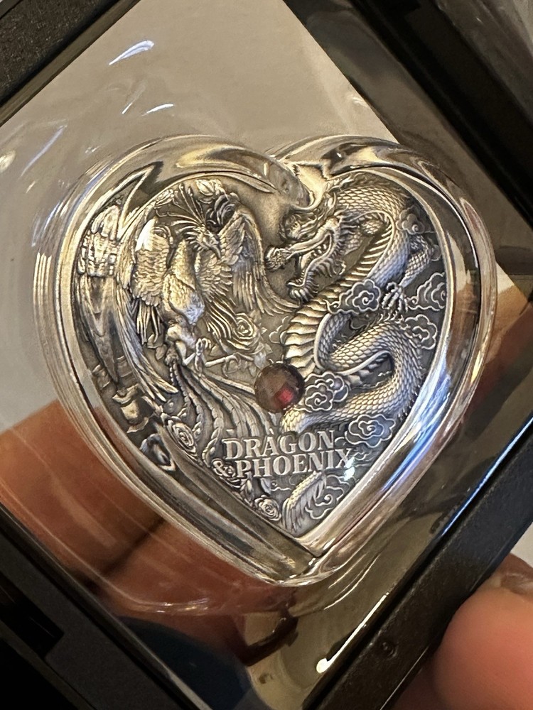 1oz Silver Dragón Phoenix