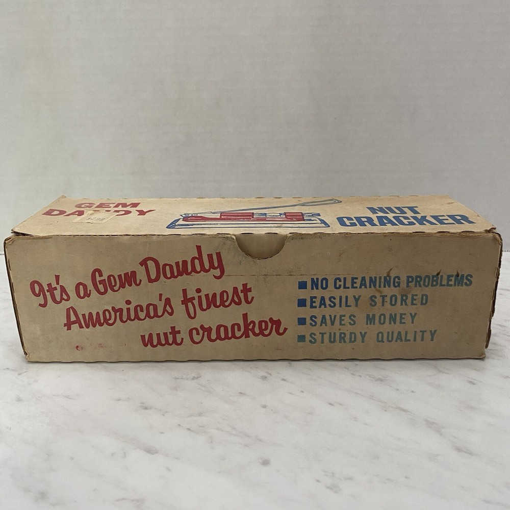 GEM DANDY NUT CRACKER SLIGHTLY USED IN BOX VINTAGE