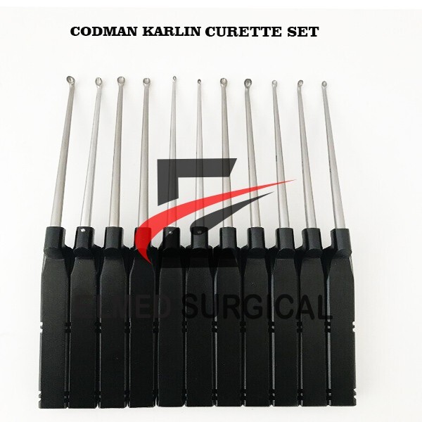 CODMAN KARLIN TYPE SPINAL CURETTE SET SPINAL INSTRUMENTS