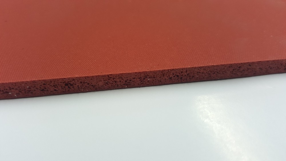 SILICONE SPONGE RUBBER 3/8 THK X 36”X HIGHT TEMP