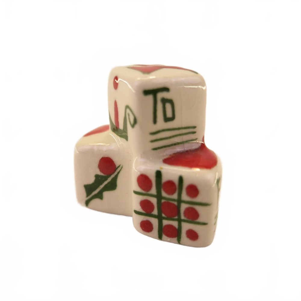 Festive Ceramic Gift Blocks - North Pole Design