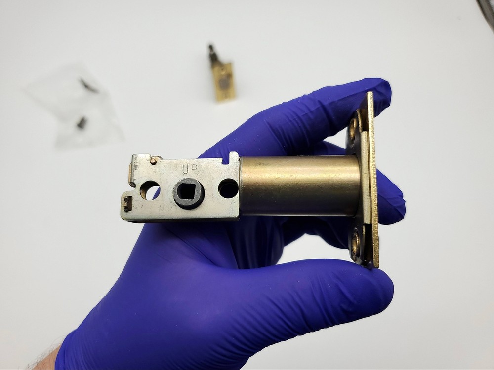 2x Kwikset Deadbolt Lock Latches 400 Line Bright Brass for 400 Series 2-3/8" BS