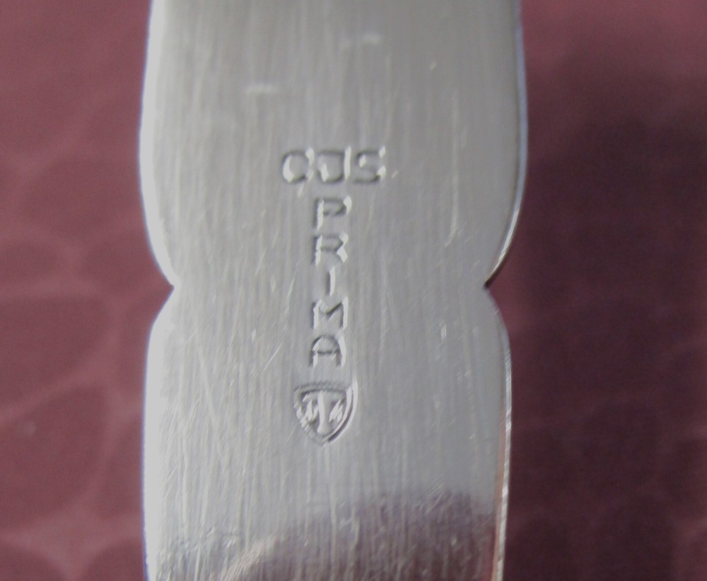 PRIMA Silverplate Serving Spoon Floral Pattern Sweden No Monograms JU