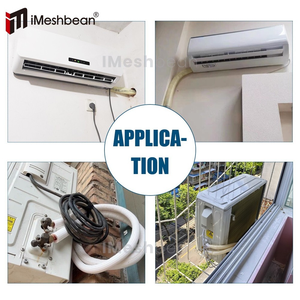 25FT 1/4"x3/8" Insulated Copper Ductless Mini Split Line Set w/25FT Control Wire