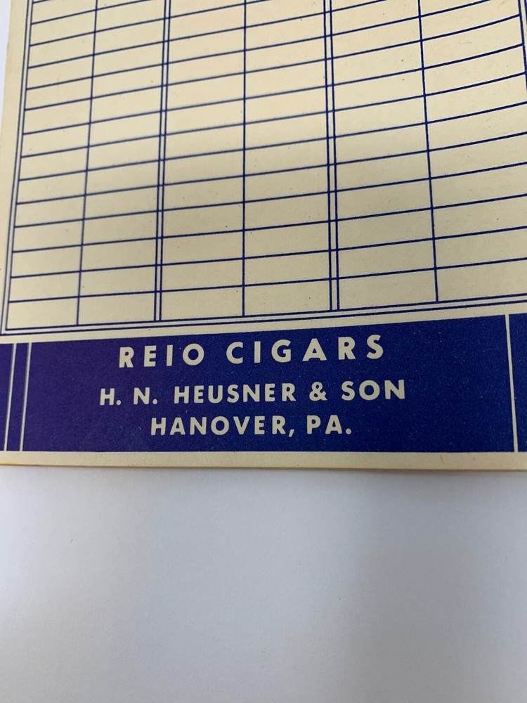 VINTAGE CIGAR ADVERTISEMENT REIO CIGARS NOTEPAD!!