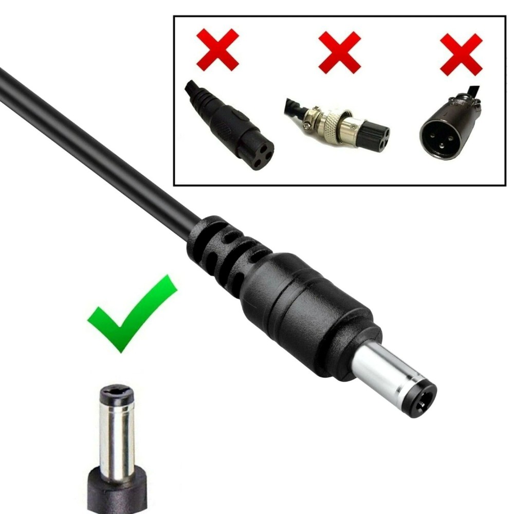 42V AC Adapter Charger For Gotrax Pilot, Trinity Plus, Trinity Max Hoverboard