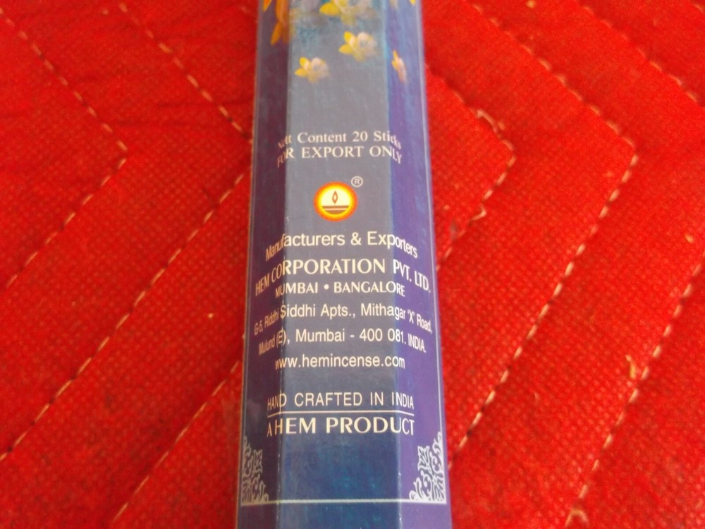 INCENSE STICKS HEM SAI BABA INDIA 6 HEX PACKS FULL CASE 120 COUNT