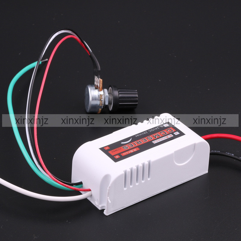 DC 12V 2A PWM Adjustable Motor Speed Controller for Brushless Fan
