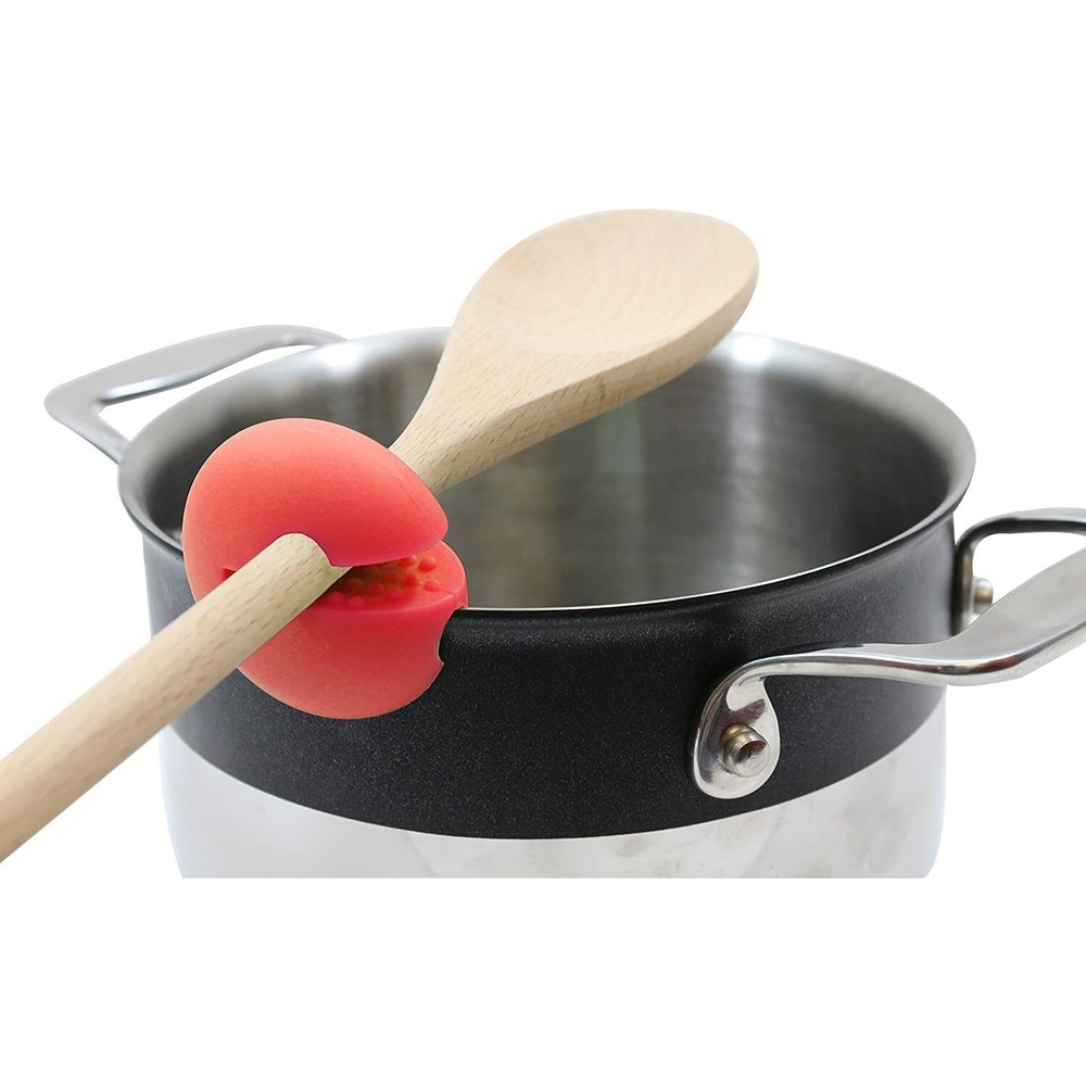 TableCraft Silicone 7pc Kitchen Tool & Trivet Set - Red
