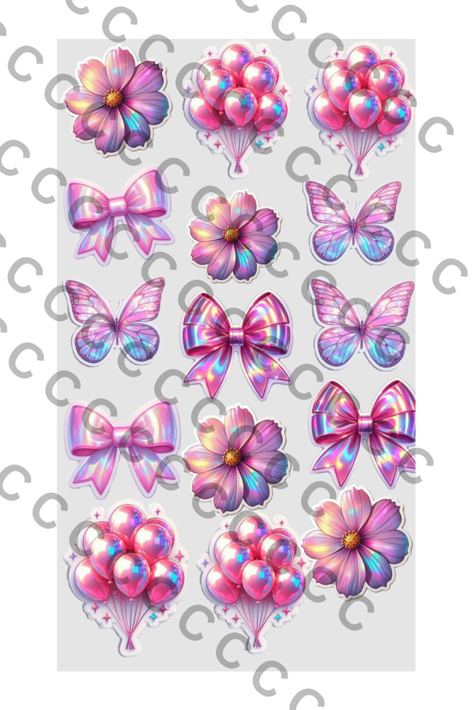 Digital PDF Editable stickers  Template for greeting