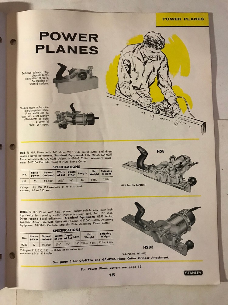 Vintage 1962 Stanley Power Tools Catalog 562