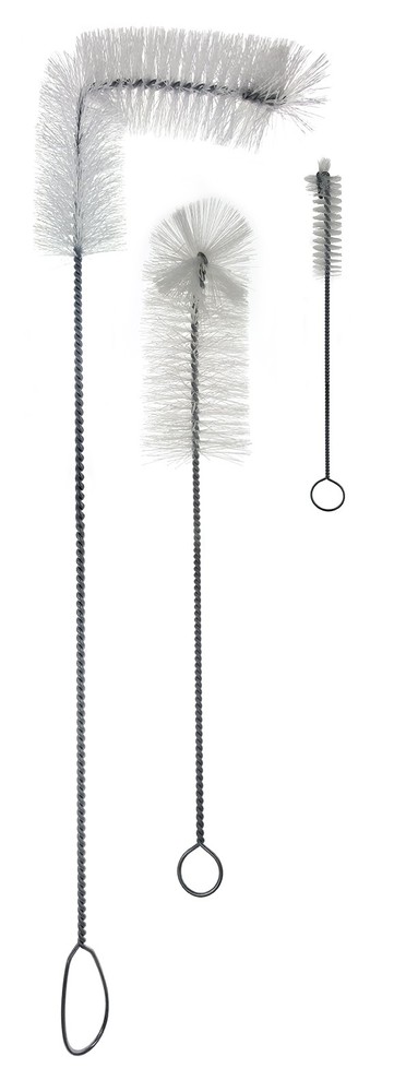 Home Brew Ohio Brush Bundle - Glass Carboy Brush, Airlock Brush, Bottle Brush