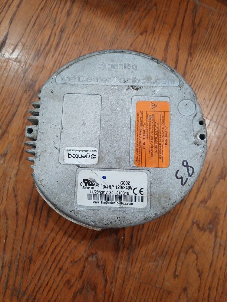 Gentech GC02 3/4HP 120/240V ECM Motor Module Tested 83